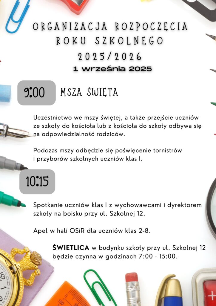 rozpoczecie roku szkolnego 